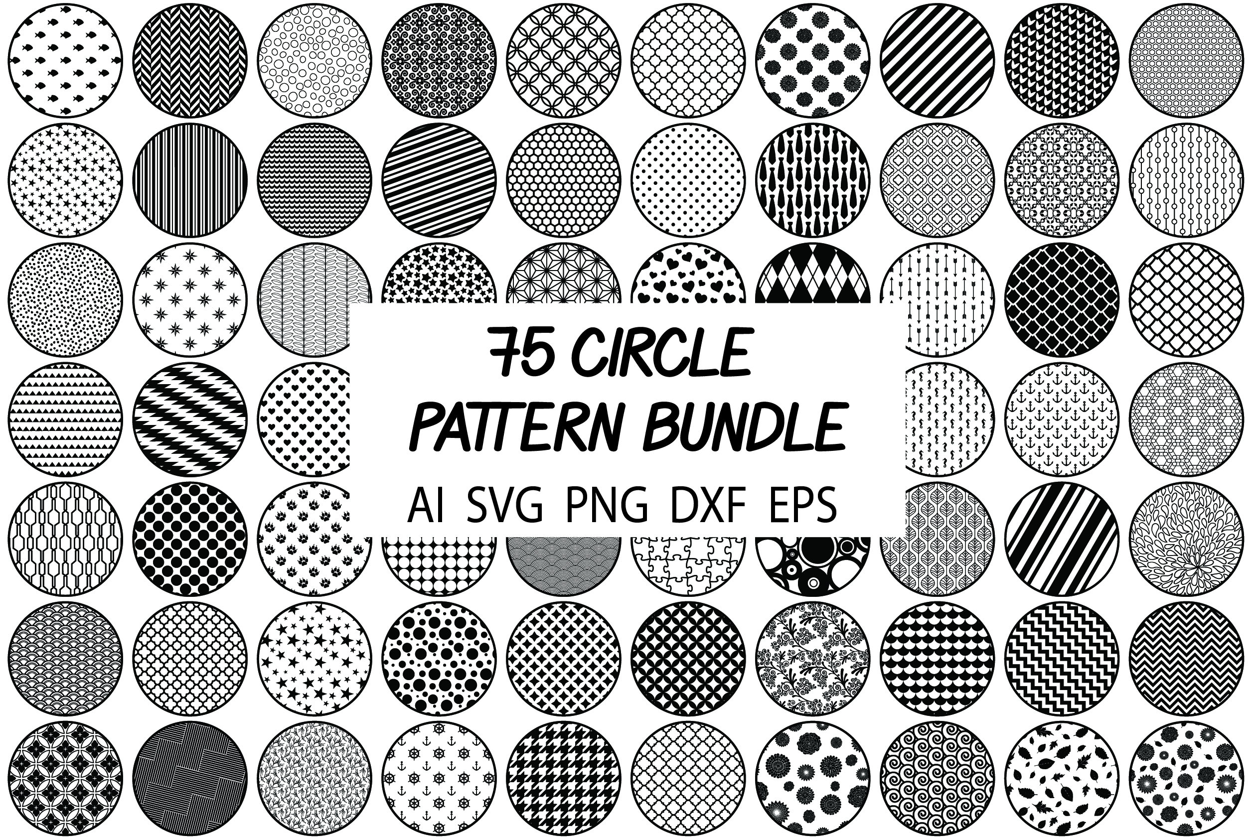 Pattern SVG cut file Pattern clipart silhouette cameo bundle Pattern vector Pattern svg bundle silhouette cut vector silhouette