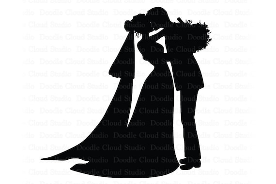 Free Free 203 Wedding Couple Silhouette Svg SVG PNG EPS DXF File