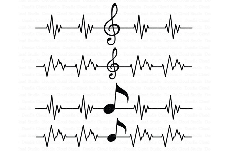 Free Heart Music Note Svg 318 SVG PNG EPS DXF File