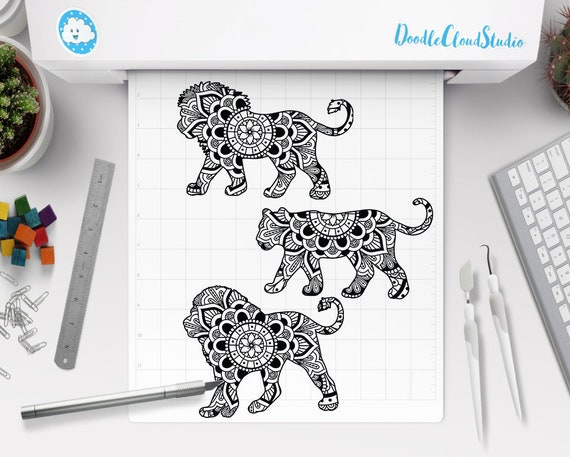 Download Lion Svg Lioness Svg Lion Mandala Svg Files For Silhouette Cameo Cricut Zentangle Lioness Svg Lion Mandala Clipart Animal Mandala Svg By Doodle Cloud Studio Catch My Party