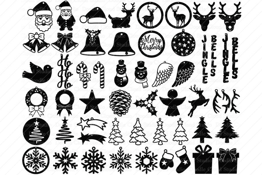 51 Earring SVG Christmas Bundle Earring Template SVG Files Etsy