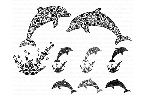 Download Dolphin Mandala Svg Dolphin Svg Dolphin Mandala Svg Files For Silhouette Cameo And Cricut Ethnic Dolphin Dolphin Clipart Png Included By Doodle Cloud Studio Catch My Party