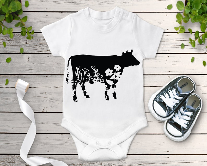 Free Free 174 Flower Silhouette Highland Cow Svg SVG PNG EPS DXF File