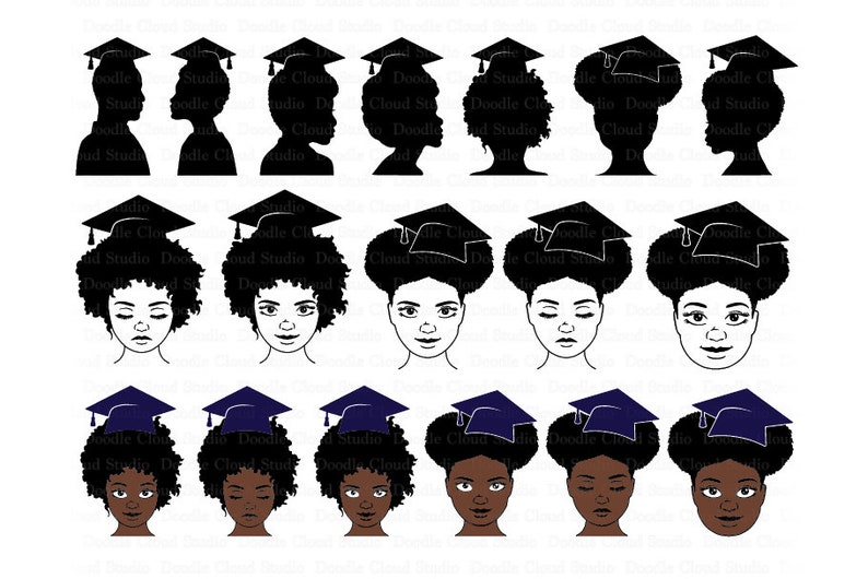 Download Graduation SVG Afro Girls and Boys SVG Laurea Svg files ...