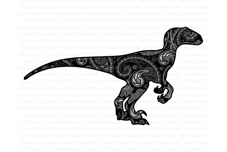 Download Mandala Dinosaur SVG Raptor Mandala svg Dinosaur Mandala ...