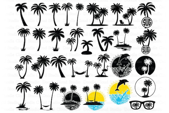 Download Palm Tree Svg Palm Tree Bundle Svg Files For Silhouette And Etsy