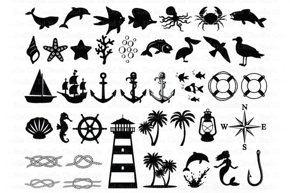 Download Nautical Svg Nautical Svg Bundle Nautical Theme Bundle Svg Files For Silhouette Cricut Nautical Clipart Anchor Boat Fish Lighthouse By Doodle Cloud Studio Catch My Party