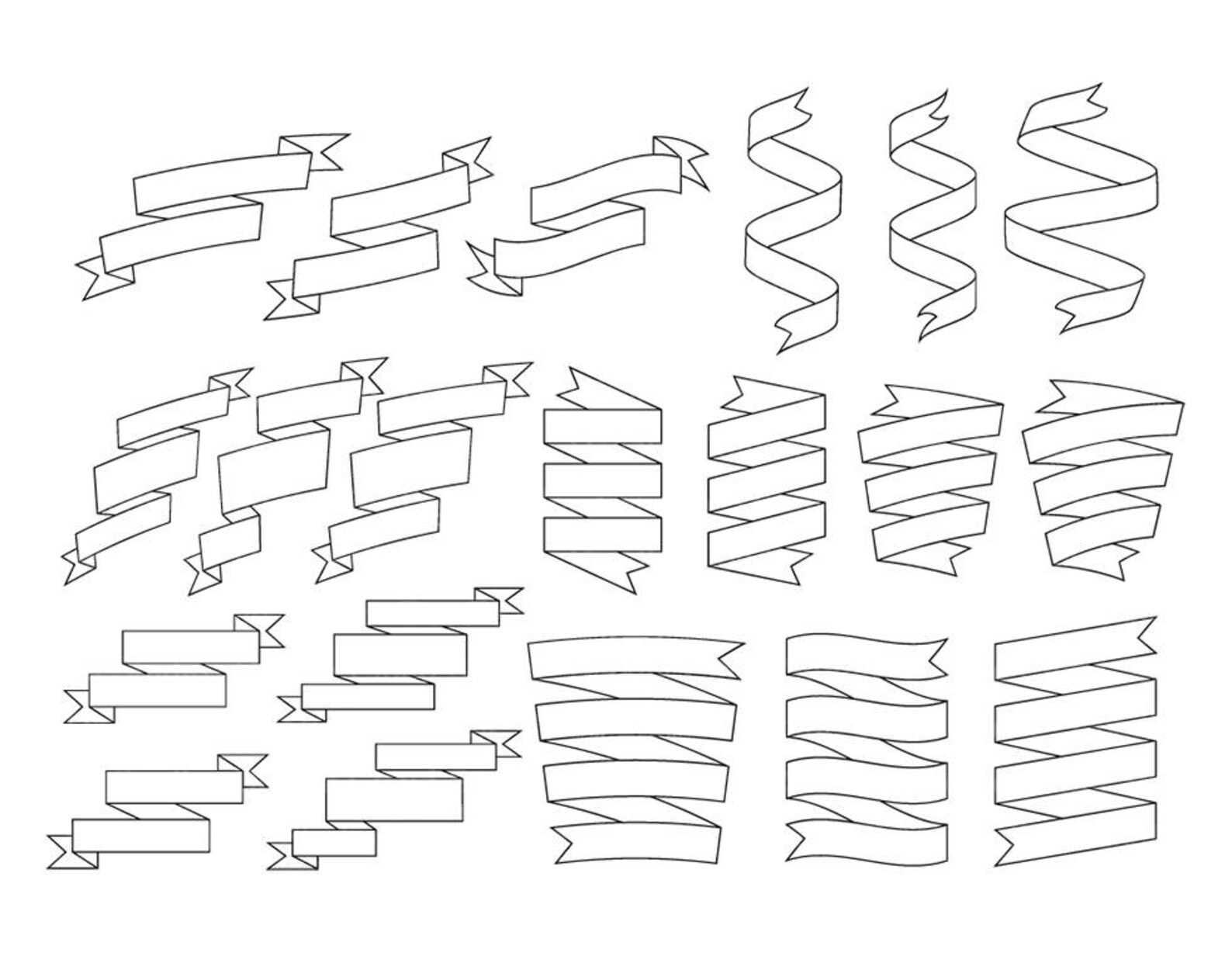 Scroll Banner SVG, Ribbon Banner SVG Files for Silhouette Cameo and