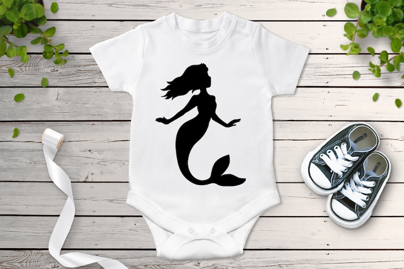 Mermaid SVG, Little Mermaid SVG Files for Silhouette & Cricut. Mermaid Shirt Svg, Mermaid Clipart, Mermaids Bundle Svg, svg eps ai png dxf. image 4