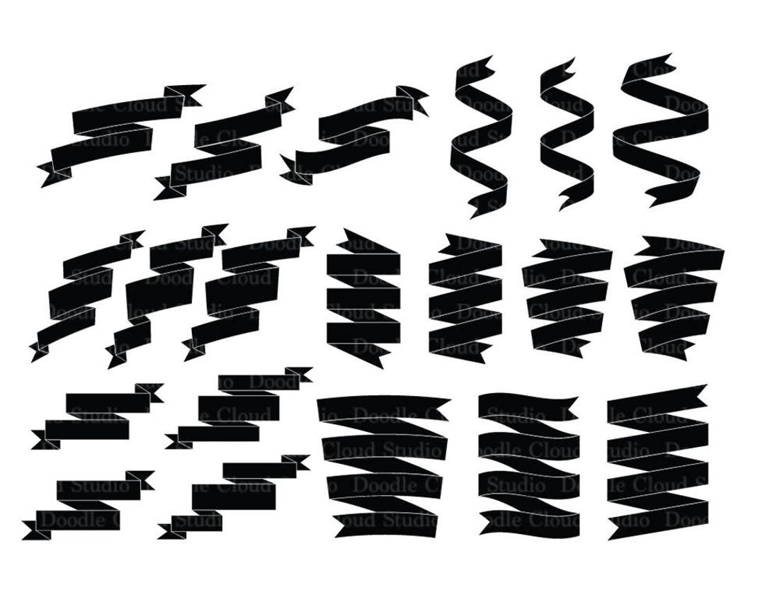 Scroll Banner SVG, Ribbon Banner SVG Files for Silhouette Cameo and