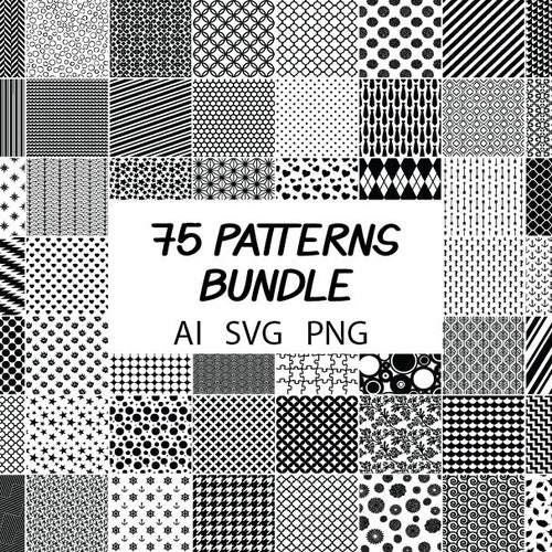 Pattern SVG cut file Pattern clipart silhouette cameo bundle Pattern vector Pattern svg bundle silhouette cut vector silhouette