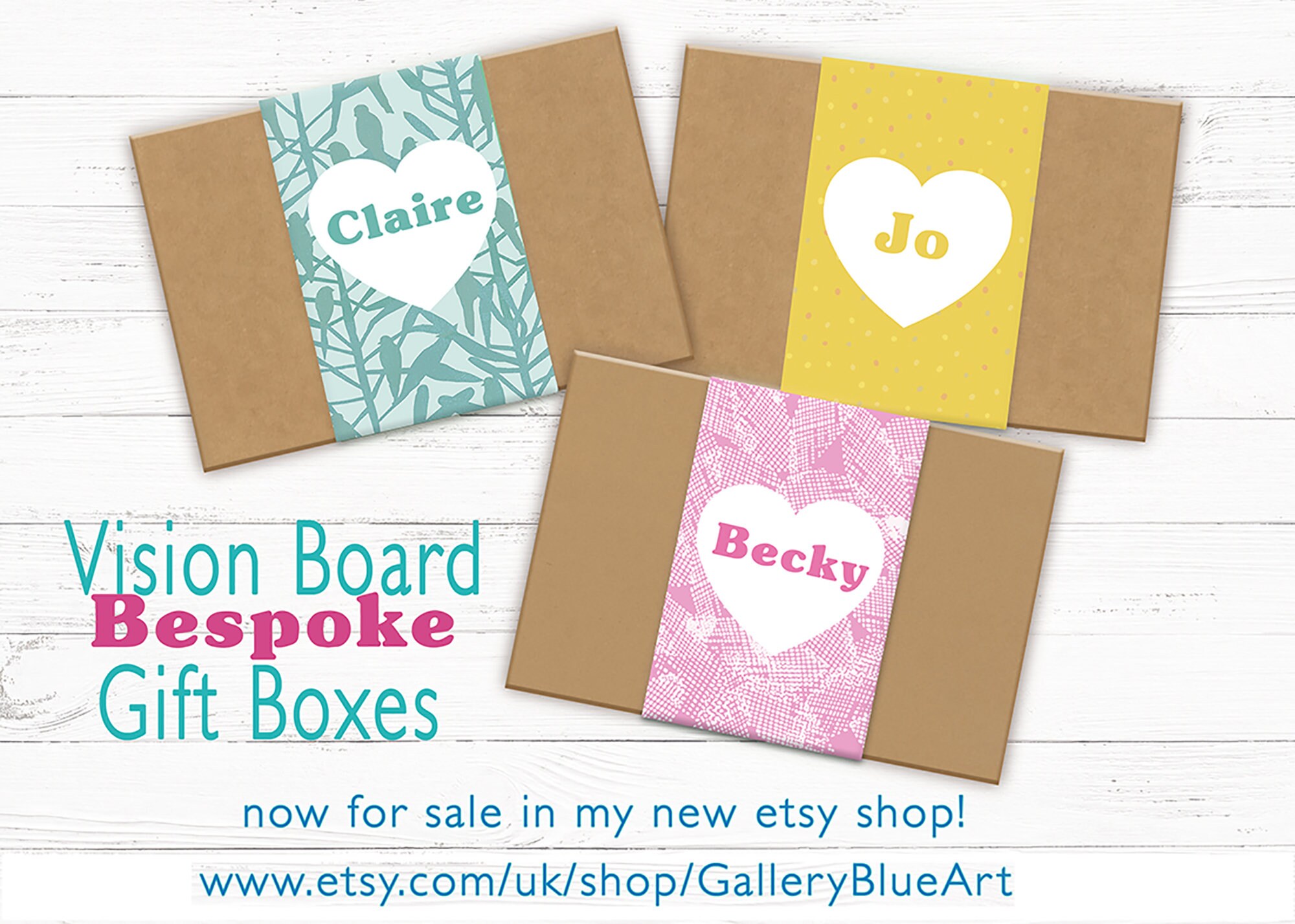 Bespoke Vision Board Gift Box Etsy UK