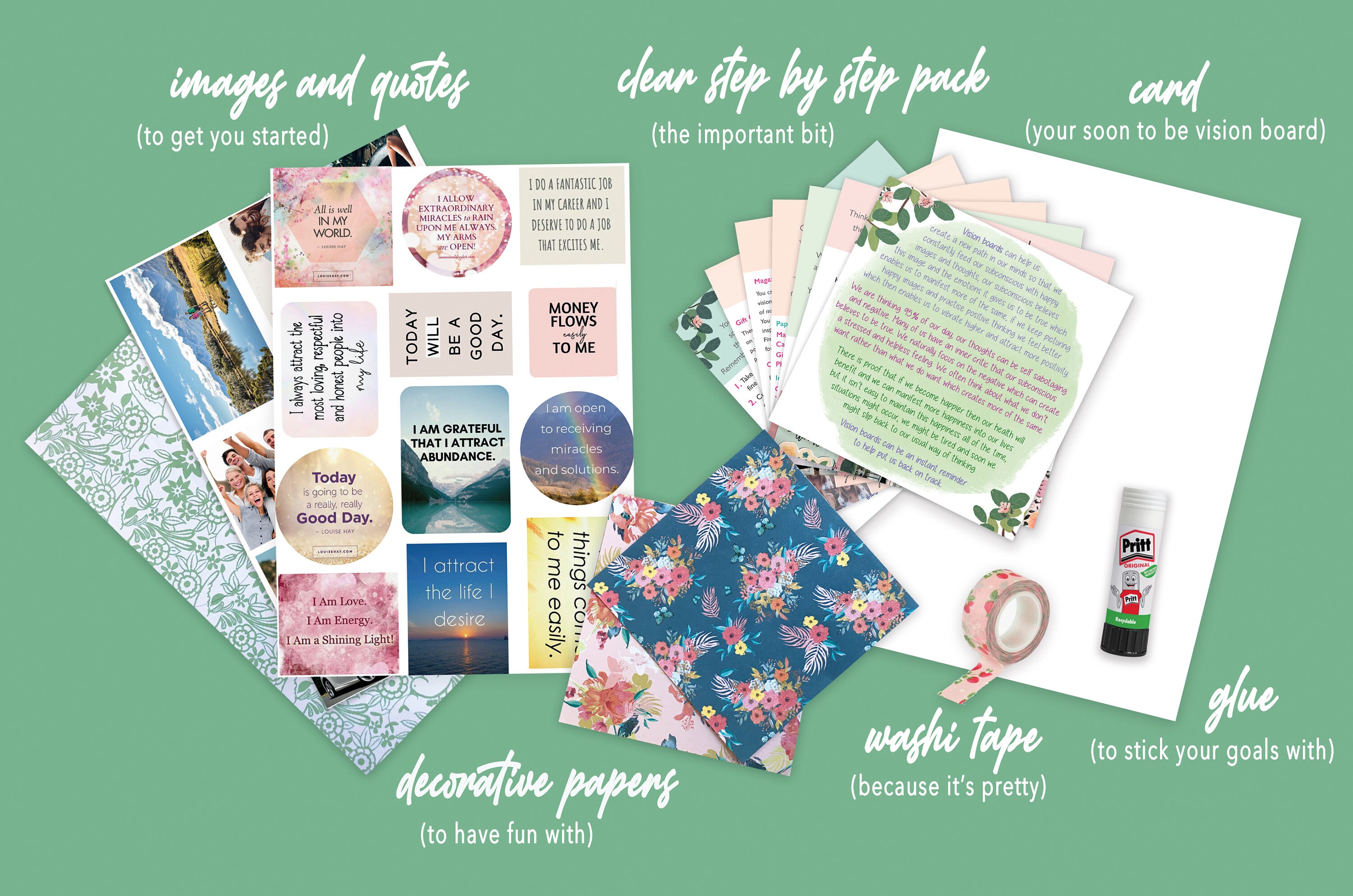 Bespoke Vision Board Gift Box Etsy UK