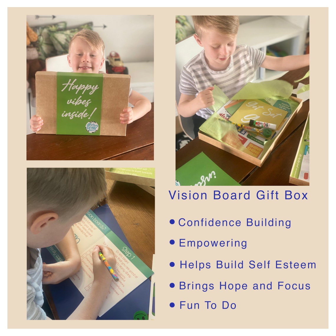 Bespoke Vision Board Gift Box Etsy UK
