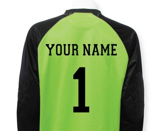 Renton soccer goalkeeper jersey personalized with your name and number on back