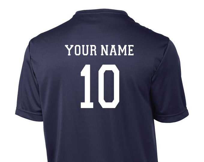Performance LiteTech Soccer Jersey, Personalized with Your Name and Number on Back
