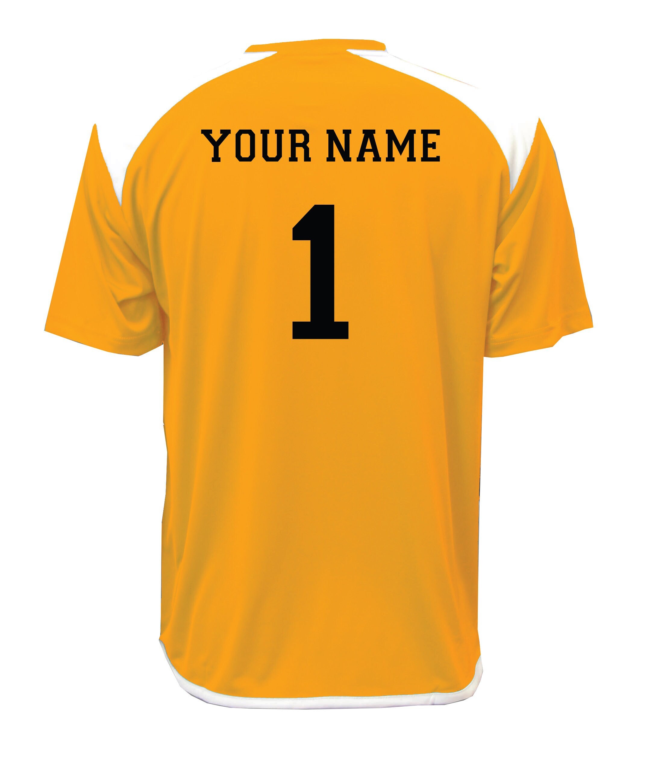 Professional Soccer Goalkeeper Jersey Color Golden Custom With