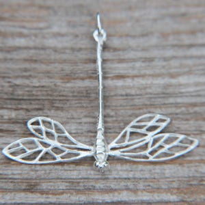 Silver Handmade Dragonfly pendant || sterling silver dragonfly || nature jewelry || forest inspired jewellery