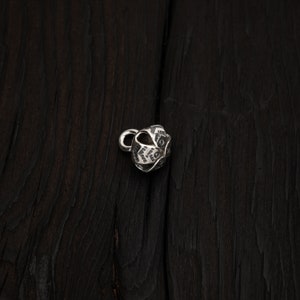 Little bell pendant || chiming silver bell || pagan silver bell || little ethno bell pendant || ringing little bell jewlery