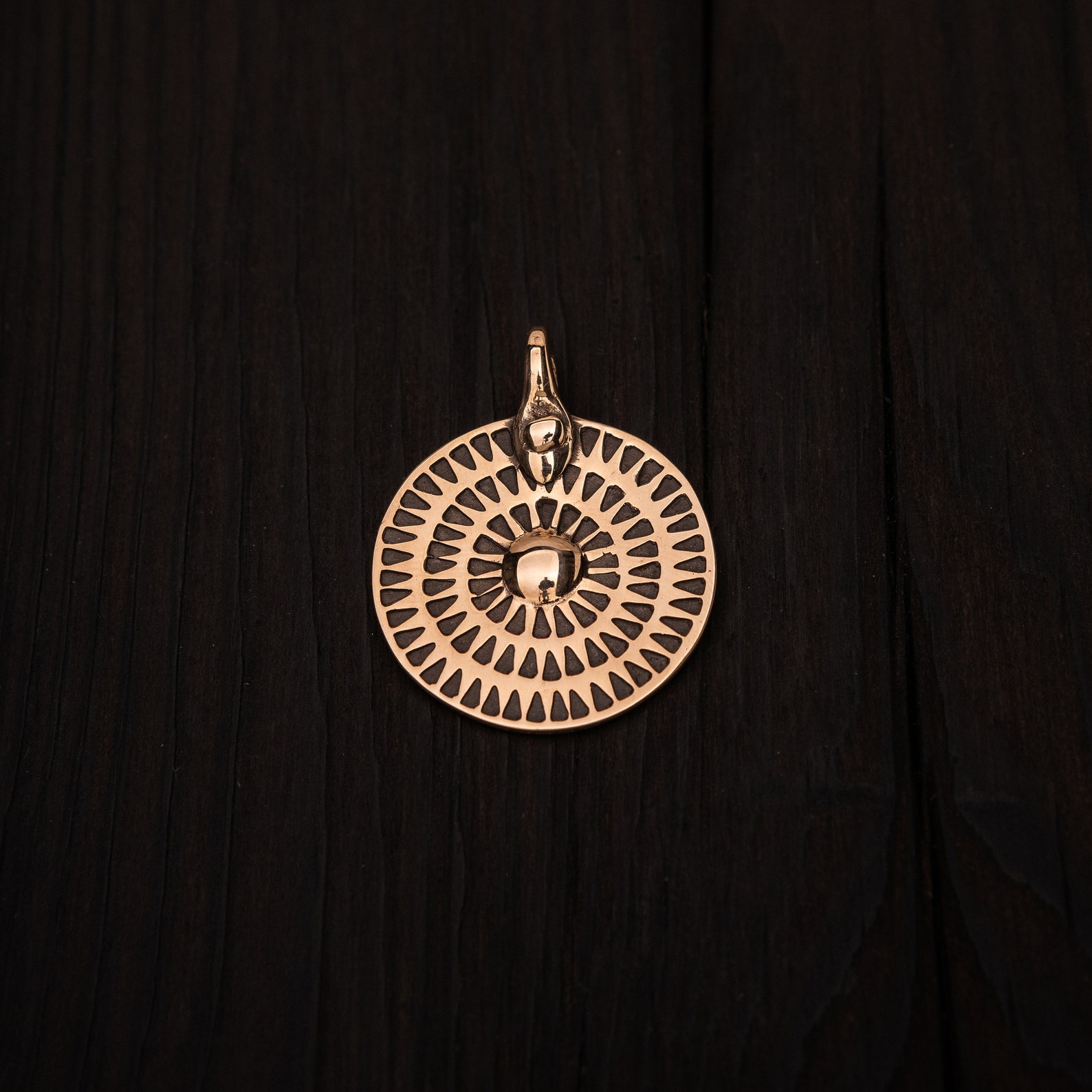 Bronze Sun Symbol Pendant | Baltic Pagan Jewelry Replica - Etsy