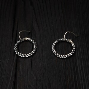 Silver Latvian Namejs earrings || The pagan king || Original Namejs braided earring || Latvian earrings || silver gift for women