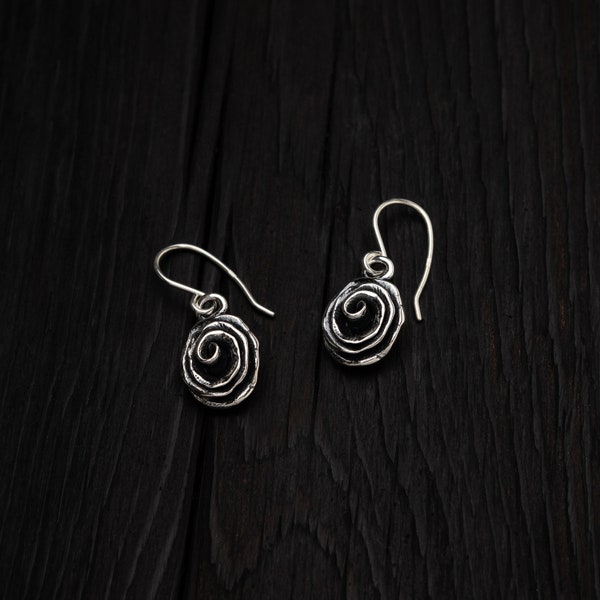 Silver rose earrings || Floral jewelry|| Sterling Silver Rose || Casual jewelry || Earrings of the day || First earrings for girls