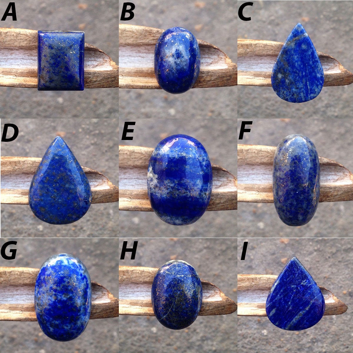 Lapis Lazuli Cabochon Chilean Lapis Lazuli Gemstone Natural Etsy
