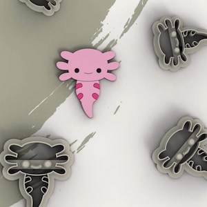 Axolotl polymer clay cutter