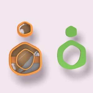 Organic Donut Set clay cutter #22