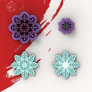 Snowflake polymer clay cutter