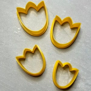 Tulip flower polymer clay cutter #57