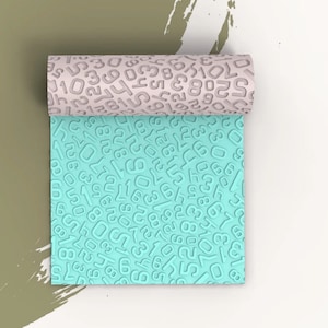 Numbers clay texture roller AC