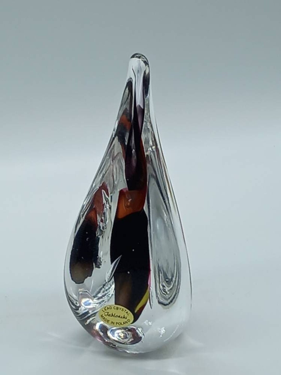 Vintage Jablonski Lead Crystal Paperweight Made in Poland Etsy