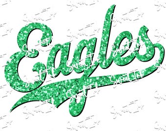 Eagles football faux glitter look file. For dye sublimation or DTF. Includes png file