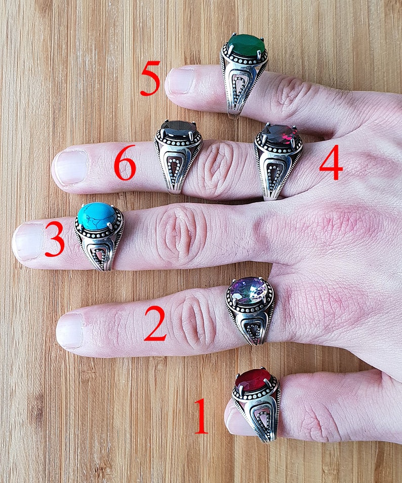 925 Sterling Silver Mens Ring Sterling Silver Man's Ring Etsy