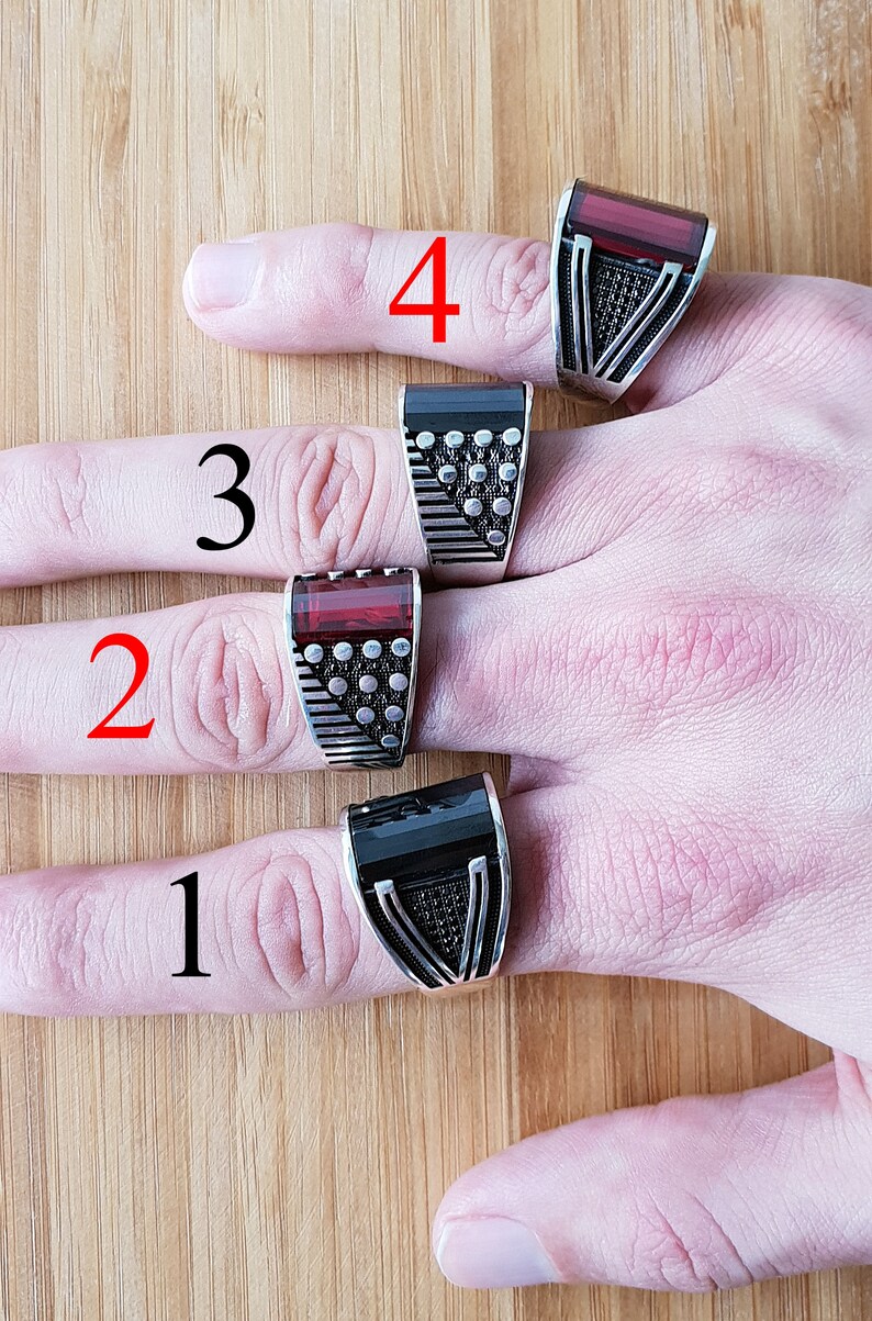 925 Sterling Silver Mens Ring Sterling Silver Man's Ring Etsy