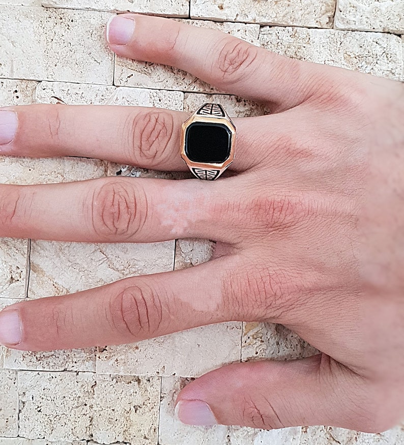 925 Sterling Silver Mens Ring Sterling Silver Man's Ring Etsy