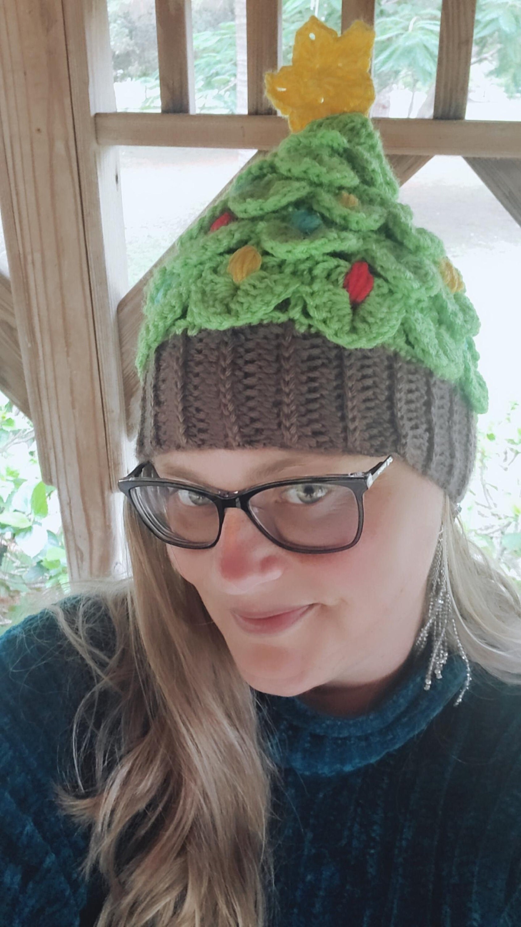 30 Christmas Tree Hat Crochet Patterns for Festive Holiday Makes 12 Christmas Tree Hat Digital Download in an Adjustable Adult Style