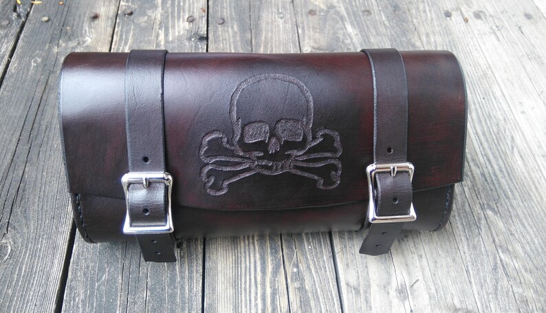 custom leather motorcycle tool bags