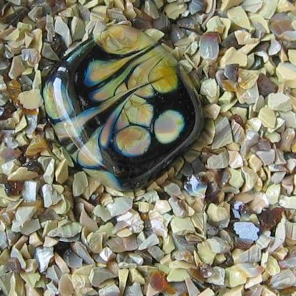 Iris Orange Raku Reichenbach coe 96 Glass Frit 1 to 4 OZ R-108 K-1 for lampwork