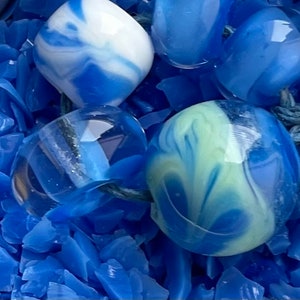 Royal Blue COE 96 Reichenbach Glass Frit  Opal Opaque R303 size 2 for fusing and Lampworking