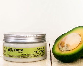 Avocado Hair Mask, Ηair Treatment for Fast Length, Enhances Hair Growth, Anti hair loss, Suitable for Colored Hair