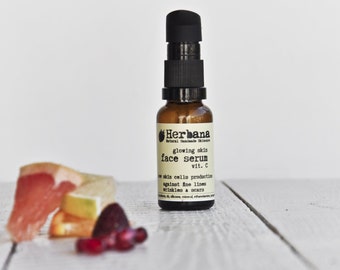 Sérum pour le visage à la vitamine C, acide hyaluronique, atténue les ridules, les rides et les taches brunes, peau douce et souple, contre la peau terne, soin du visage végétalien