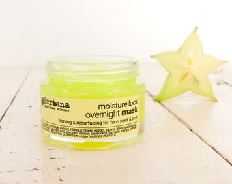 Pineapple Moisture Lock Overnight Mask Firming & Resurfacing for Face, Neck and  Bust