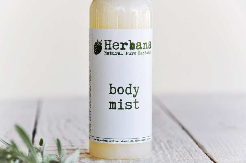 Hair & Body Mist Natural Fragrance Vegan Deodorant Spray Etsy
