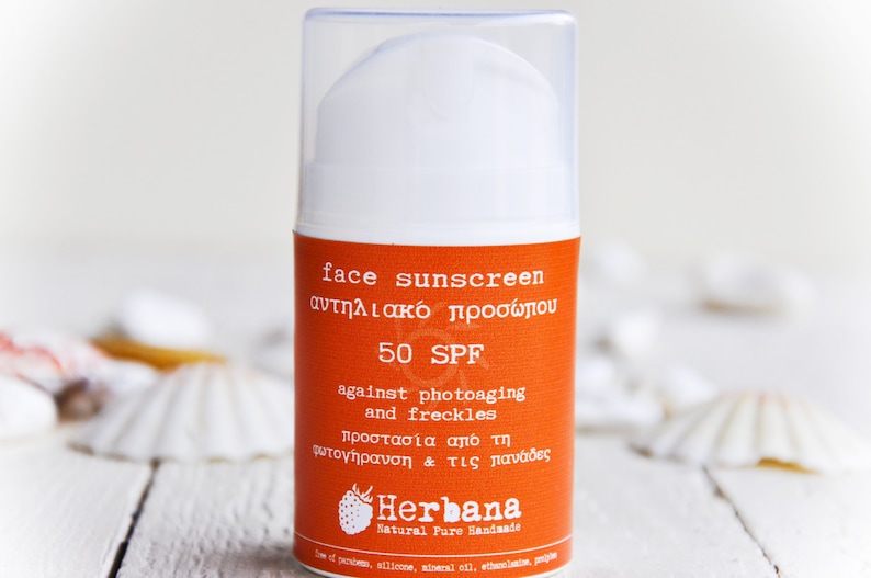 Face Sunscreen, Organic Sunblock, Natural Sunscreen, Vegan Sunscreen, Hyaluronic Acid, Organic Sunscreen, Facial Care by Herbana Cosmetics image 5