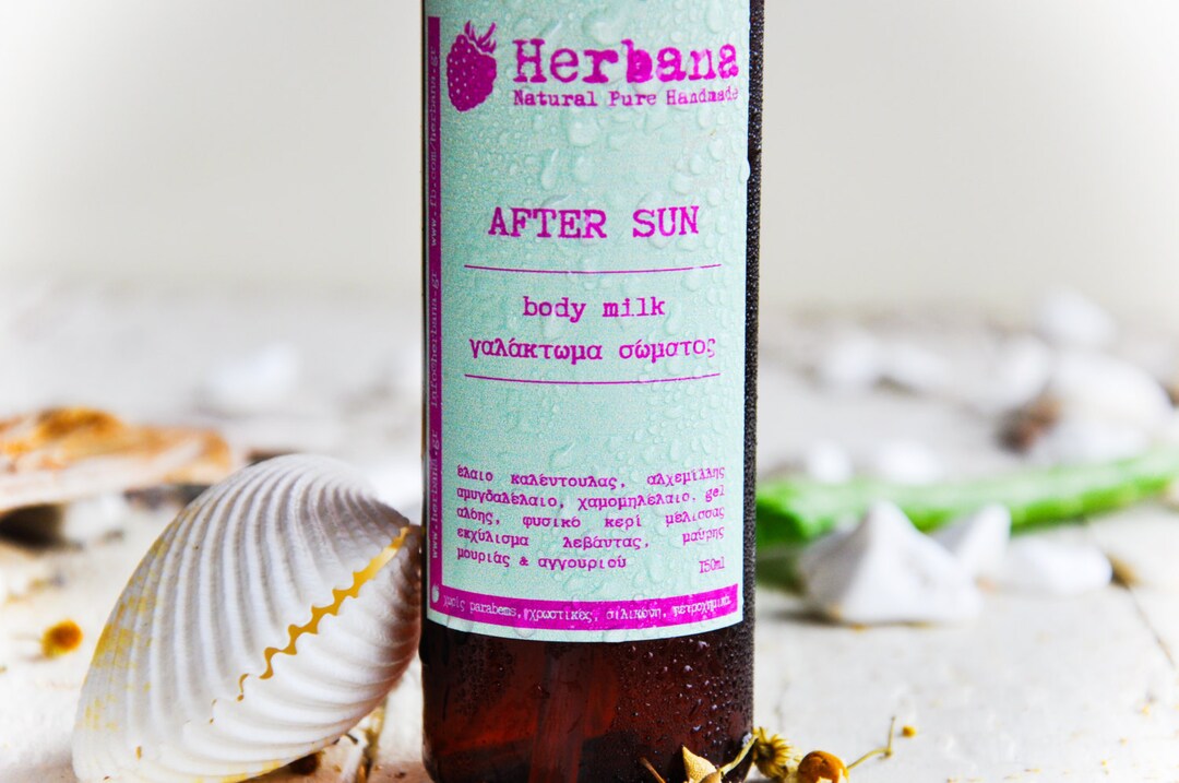 After Sun Body Lotion, Soothing, Aloe Vera Gel, Antiirritation