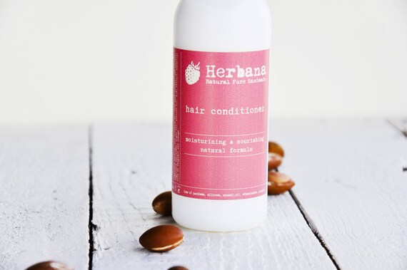 Argan Oil Hair Conditioner Natural Treatment For Damaged Etsy