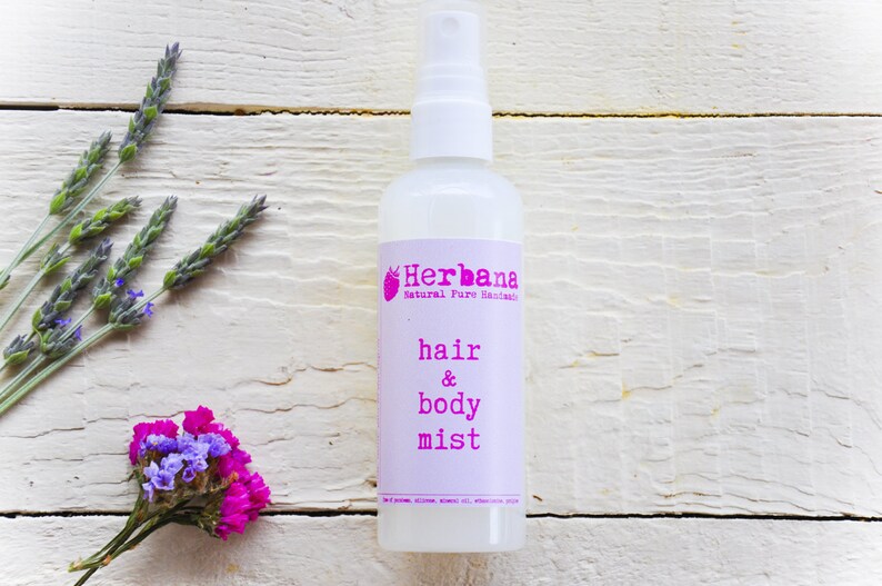 Hair & Body Mist Natural Fragrance Vegan Deodorant Spray Etsy