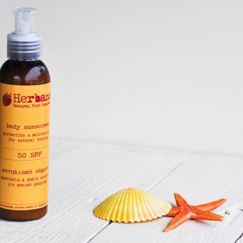 Body Sunscreen Lotion Organic Sunscreen 20 SPF 30 SPF 50 Etsy